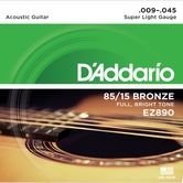 D'Aaddario EZ890 9-45 struny do gitary akustycznej