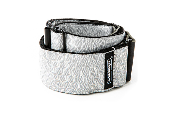 DUNLOP D6712 pas gitarowy Jaquard Cube Hatch Light Grey