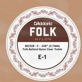 D'Addario BEC028 clear nylon struna do gitary klasycznej E-1 