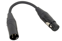 DXA5F3M adapter DMX 5-pin żeński na 3-pin męski 0,2m