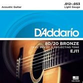 D'Addario EJ11 12-53 struny do gitary akustycznej