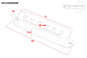 Oprawka / Cover na przetwornik typu Single Coil - gParts 50 mm