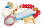 Zestaw instrumentów perkusyjnych, tzw zestaw Orffa ZP17W