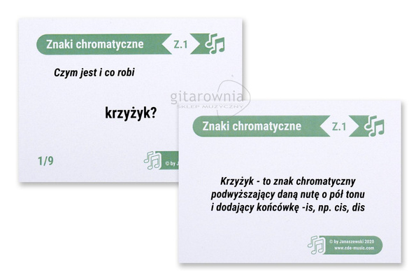 TEORIA MUZYKI W PIGUŁCE  Znaki chromatyczne w gamach 