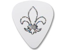 D'ANDREA kostka gitarowa Christian Symbols - lilia (White, Heavy)