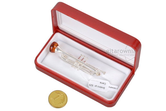 SIL0132 broszka TRĄBKA