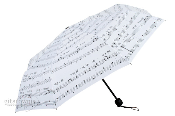ZEBRA MUSIC parasolka biała