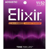 Elixir Nanoweb Bronze 11027 11-52