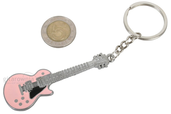 Brelok Les Paul jasny róż