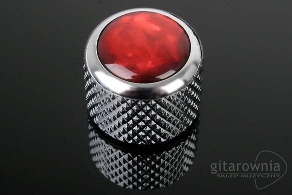 Q-PARTS Acrylic Red Pearl Chrom gałka