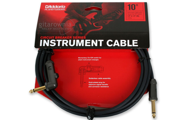 Planet Waves PW-AGRA-10 kabel gitarowy z wyłącznikiem
