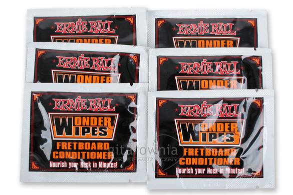 Ernie  Ball P04276 Wonder Wipes Fretboard Conditioner 6 Pack