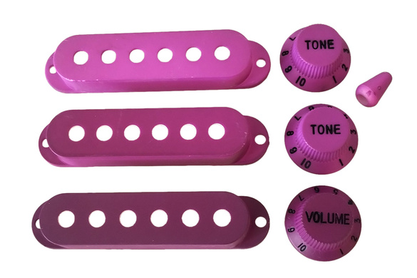 Zestaw osłon i gałek do gitary elektrycznej
