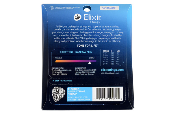 Elixir Optiweb 19077 struny  10-52