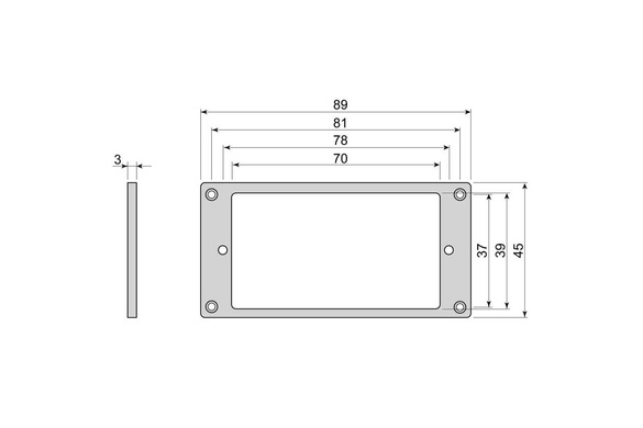 Boston HF3030IV ramka humbucker płaska