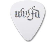 D'ANDREA kostka gitarowa Christian Symbols - WWJD What Would Jesus Do? (White, Heavy)