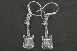 ZM B052 kolczyki GITARA ELEKTRYCZNA
