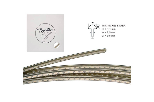 Boston FW-1125068 drut progowy 18% nickel-srebro 1,1 na 2,5mm