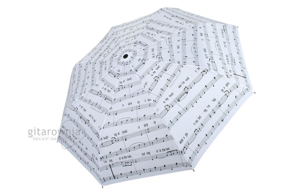 ZEBRA MUSIC parasolka biała