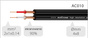 Roxtone Samurai RAYC150L1 kabel audio 1m