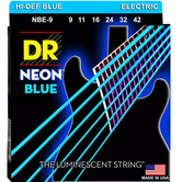 DR NBE-9 Neon Blue struny powlekane 9-42