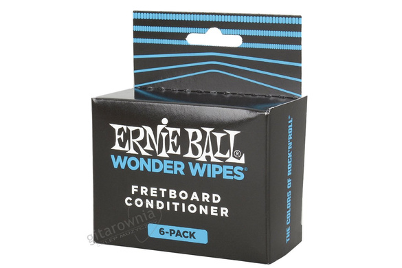 Ernie  Ball P04276 Wonder Wipes Fretboard Conditioner 6 Pack