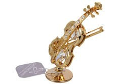 ZEBRA MUSIC miniatura Skrzypce kryształki