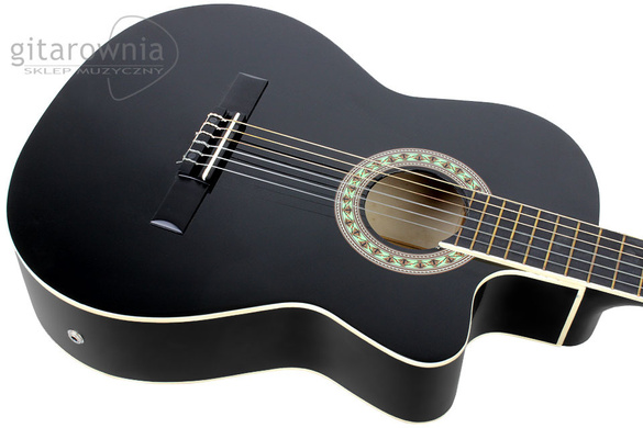 Harley Benton CG200 CE BK gitara elektroklasyczna 4/4