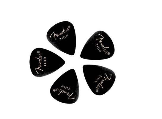FENDER 351 Classic Black Thin zestaw 5 kostek