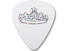 D'ANDREA kostka gitarowa Christian Symbols - korona (White, Medium)