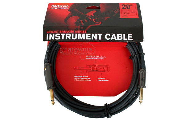 Planet Waves PW-AG-20 kabel gitarowy z włącznikiem