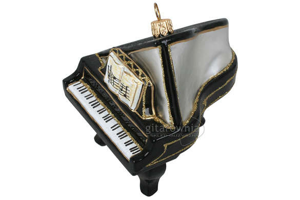 ZEBRA MUSIC bombka Fortepian czarny
