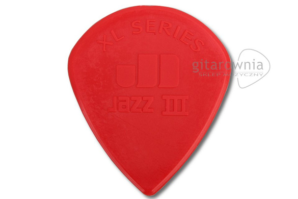 JIM DUNLOP kostka gitarowa Jazz III XL  Red Nylon 