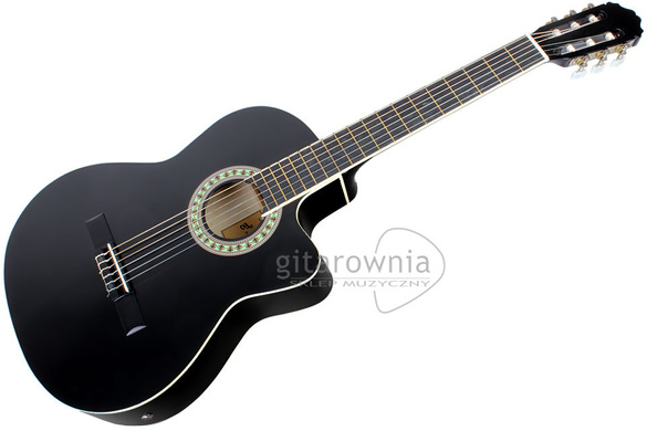 Harley Benton CG200 CE BK gitara elektroklasyczna 4/4