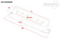 Oprawka / Cover na przetwornik typu Single Coil - gParts 48 mm