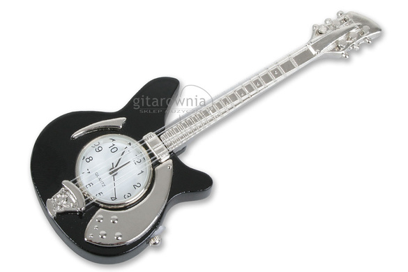 ZEBRA MUSIC miniatura Gitara elektryczna z zegarem