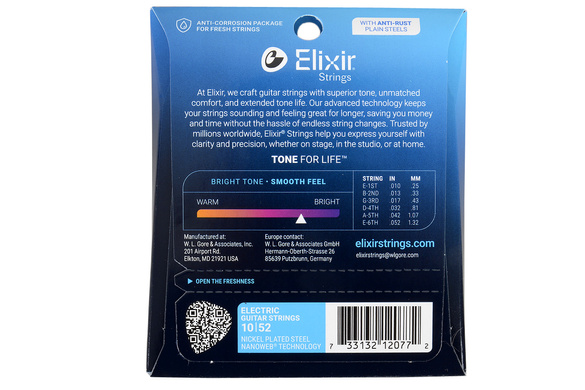 Elixir Nanoweb 12077 struny 10-52