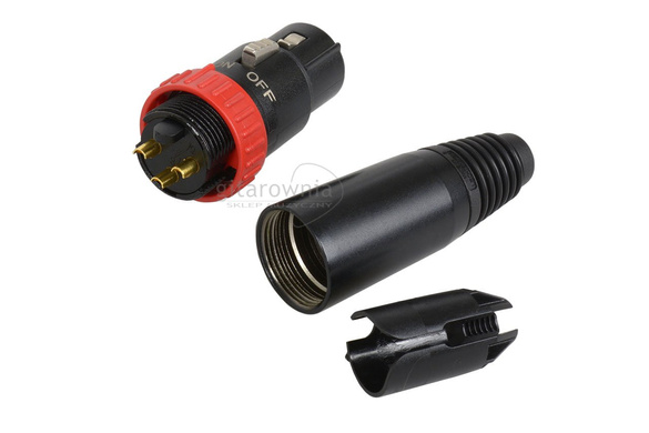 NEUTRIK NC3FXS-B z wyłącznikiem