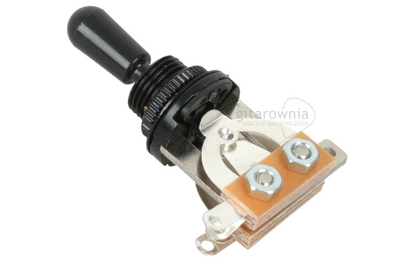 Toggle Switch Przełącznik gitarowy 3-pozycyjny czarny z czarną główką