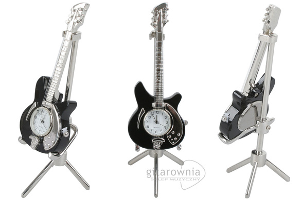 ZEBRA MUSIC miniatura Gitara elektryczna z zegarem