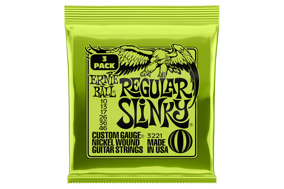 Ernie Ball 3221 struny niklowane 10-46  | 3 pack