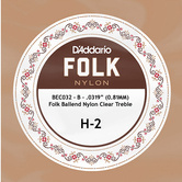 D'Addario BEC032 clear nylon struna do gitary klasycznej H-2