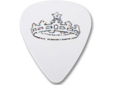 D'ANDREA kostka gitarowa Christian Symbols - korona (White, Thin)