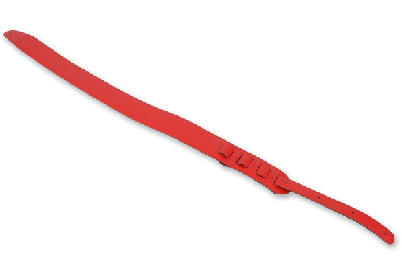 Akmuz PES300RED FILC pas gitarowy skórzany 