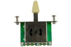 Przełącznik gitarowy 3-pozycyjny kremowa główka