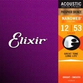 Elixir Nanoweb Phosphor Bronze 16052 12-53
