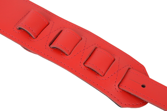 Akmuz PES300RED FILC pas gitarowy skórzany 