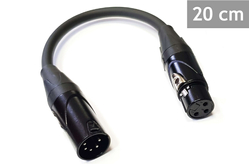  Red's Music DXA3F5M Kabel adapter DMX, 3-pin żeński na 5-pin męski - 0,2 m