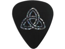 D'ANDREA kostka gitarowa Christian Symbols - triquetra (Black, Medium)