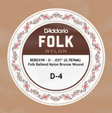 D'Addario BEB031W nylon bronze wound struna do gitary klasycznej D-4